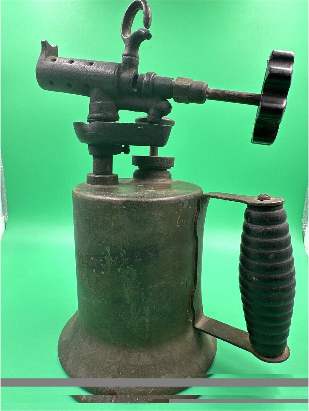 Antique Brass Blow Torch Hand Pump Gasoline Kerosene Torch Industrial Hercules